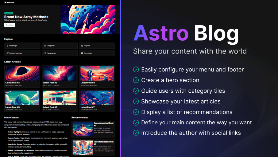 Blog Template for Astro
