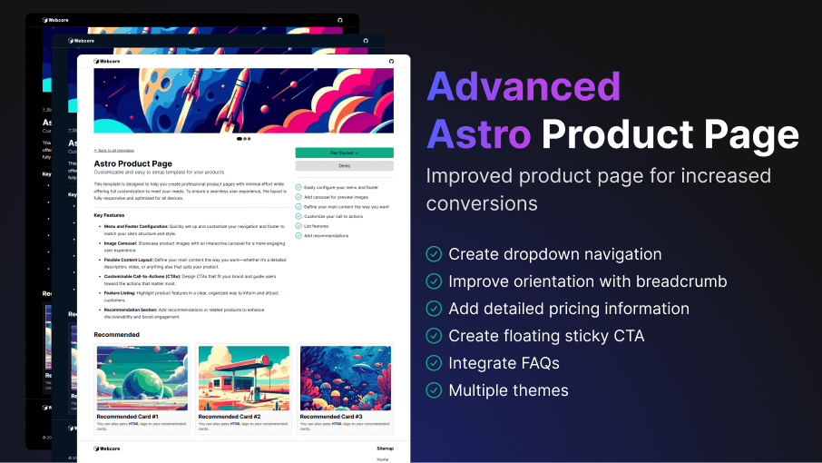 Advanced Product Page Template for Astro